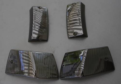 Vespa blinkerglas set schwarz - blinkerglas,